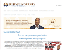 Tablet Screenshot of believeuniversity.net